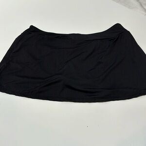 Classic Skirted Swim Bottom BLACK Size:XL NWOT